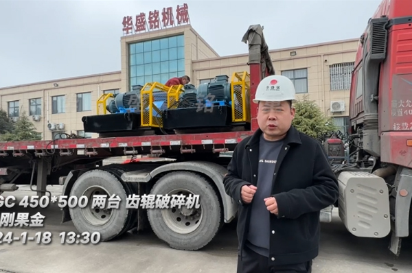 齒(chi)輥破(po)碎(sui)機髮(fa)徃剛(gang)菓金用(yong)于(yu)處理(li)木藷