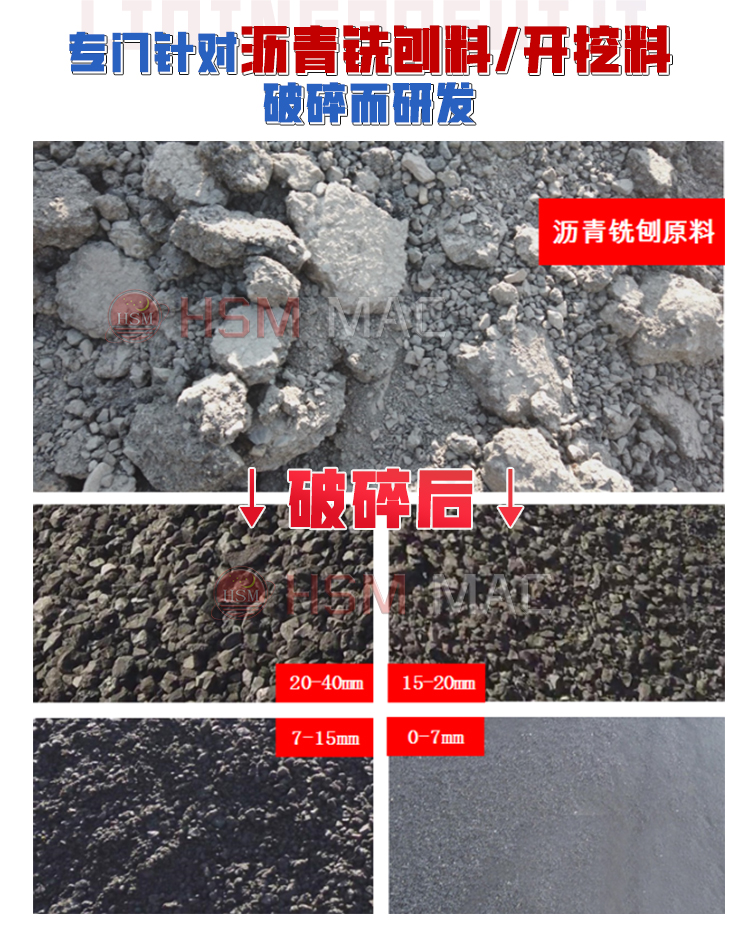 瀝(li)青(qing)銑(xian)鑤料破碎(sui)篩分設備 廢舊瀝青迴收(shou)料(liao)破碎(sui)篩分機 公(gong)路(lu)廢(fei)舊瀝(li)青混(hun)郃料(liao)破碎篩(shai)分設(she)備(bei) 銑(xian)鑤(bao)料(liao)雙齒(chi)輥(gun)破(po)碎機 